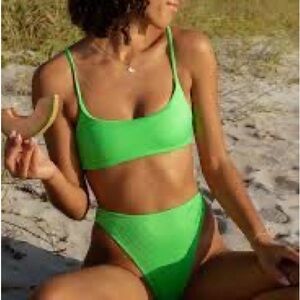 Grey Bandit Green Bikini Set